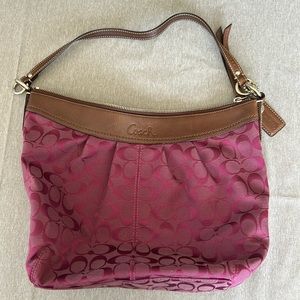 Purple coach bag